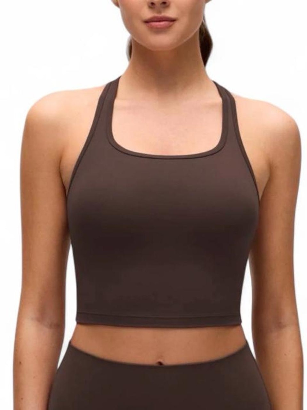 CRZ Yoga Butterluxe Longline Racerback Sports Bra Crop Tank (measures small)